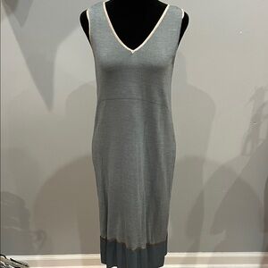 DKNY Gray Sleeveless fitted Dress